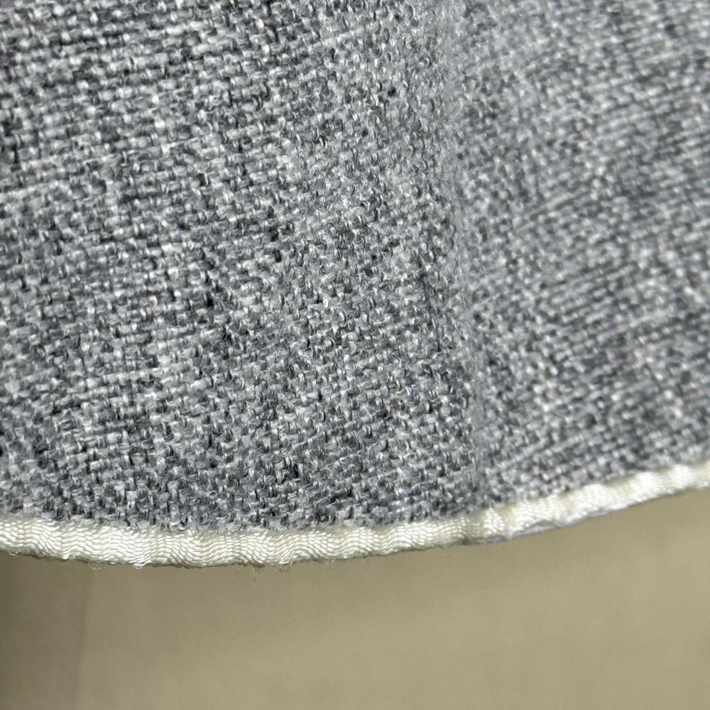 Valleygirl Gray Peplum Blouse with piping Trim - Picture 5 of 11